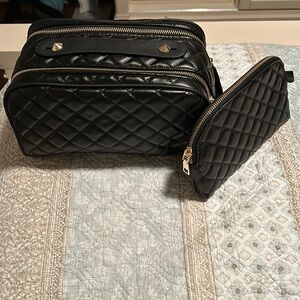Toiletries Bag 2 peice
Black quilted
